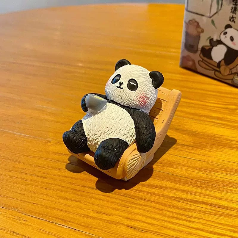 Panda Statue Piano, chess, calligraphy and painting