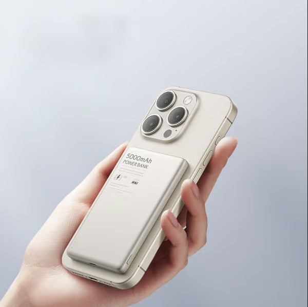 Ultra-thin Magnetic Wireless Power Bank Two-way Fast Charging Mobile Power Supply