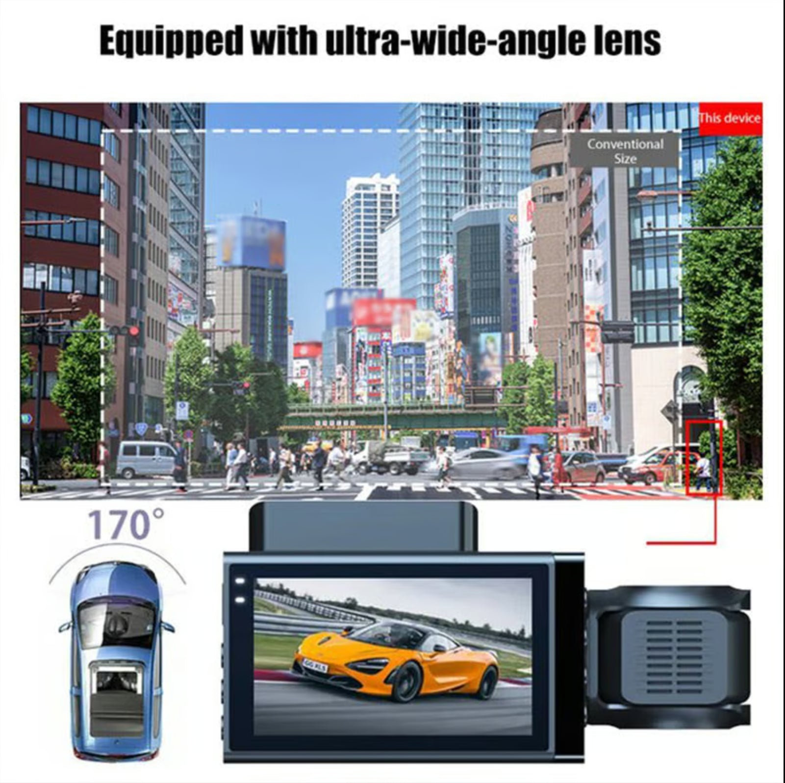 🔥3-Channel HD Wifi Driving Recorder