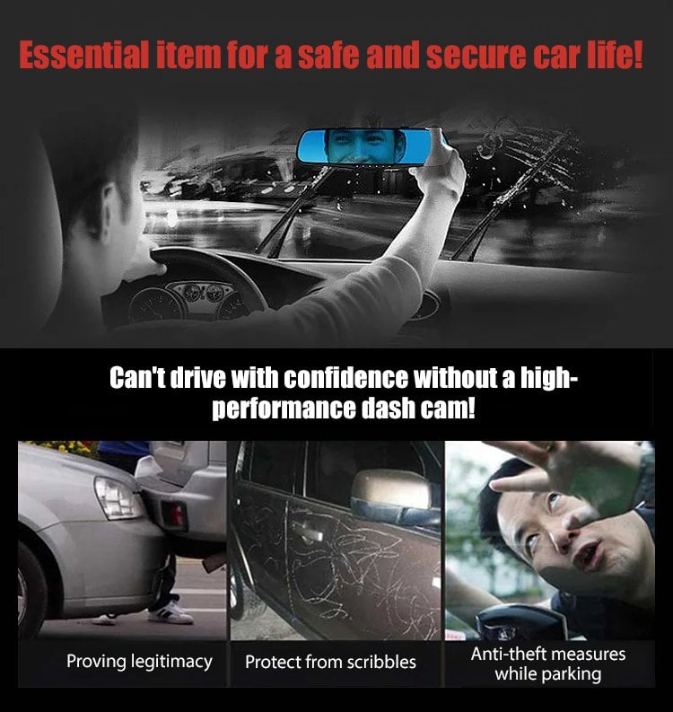 🔥3-Channel HD Wifi Driving Recorder