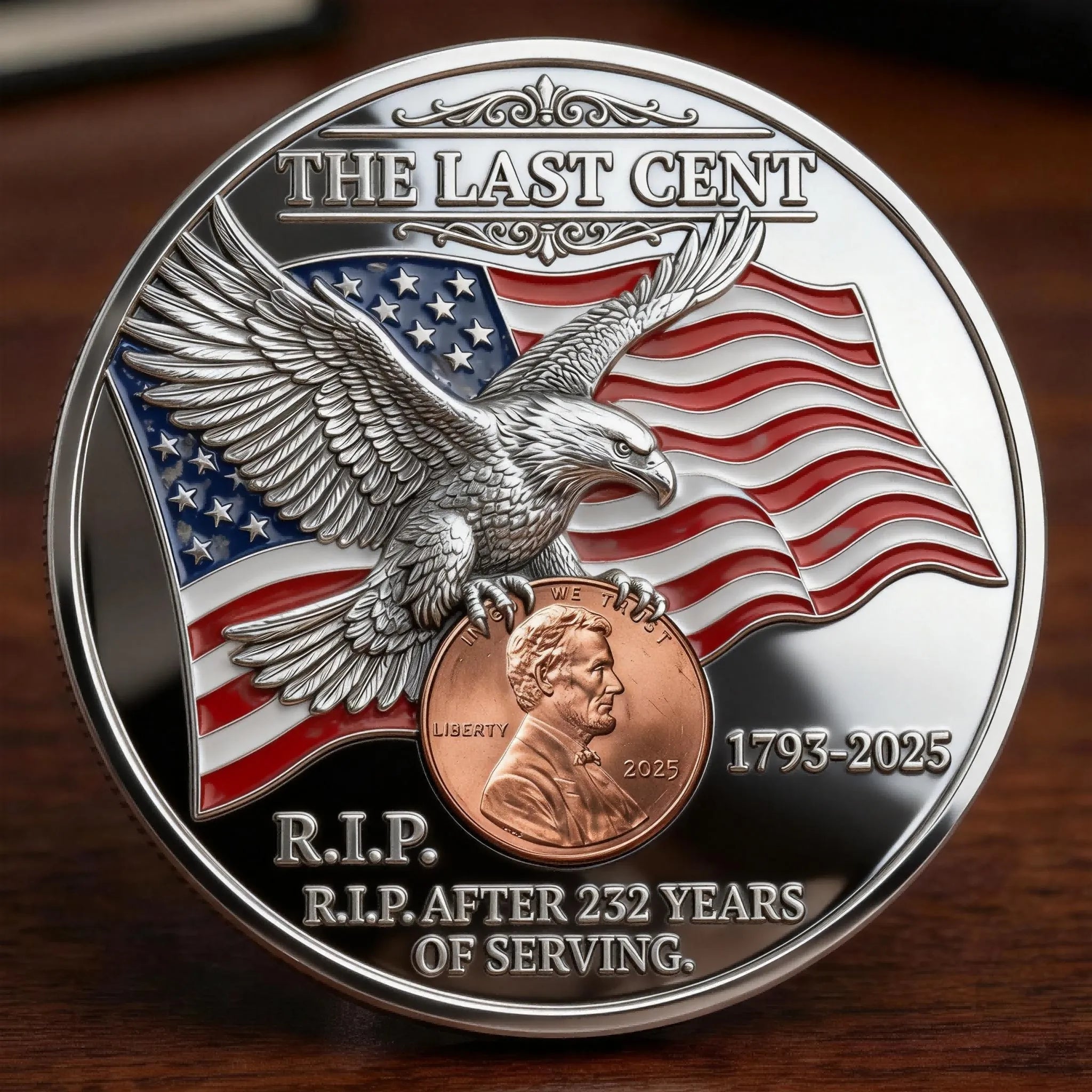 ๐Flash Sale 60% OFF - The Last Cent Commemorative Coin - Smooth version