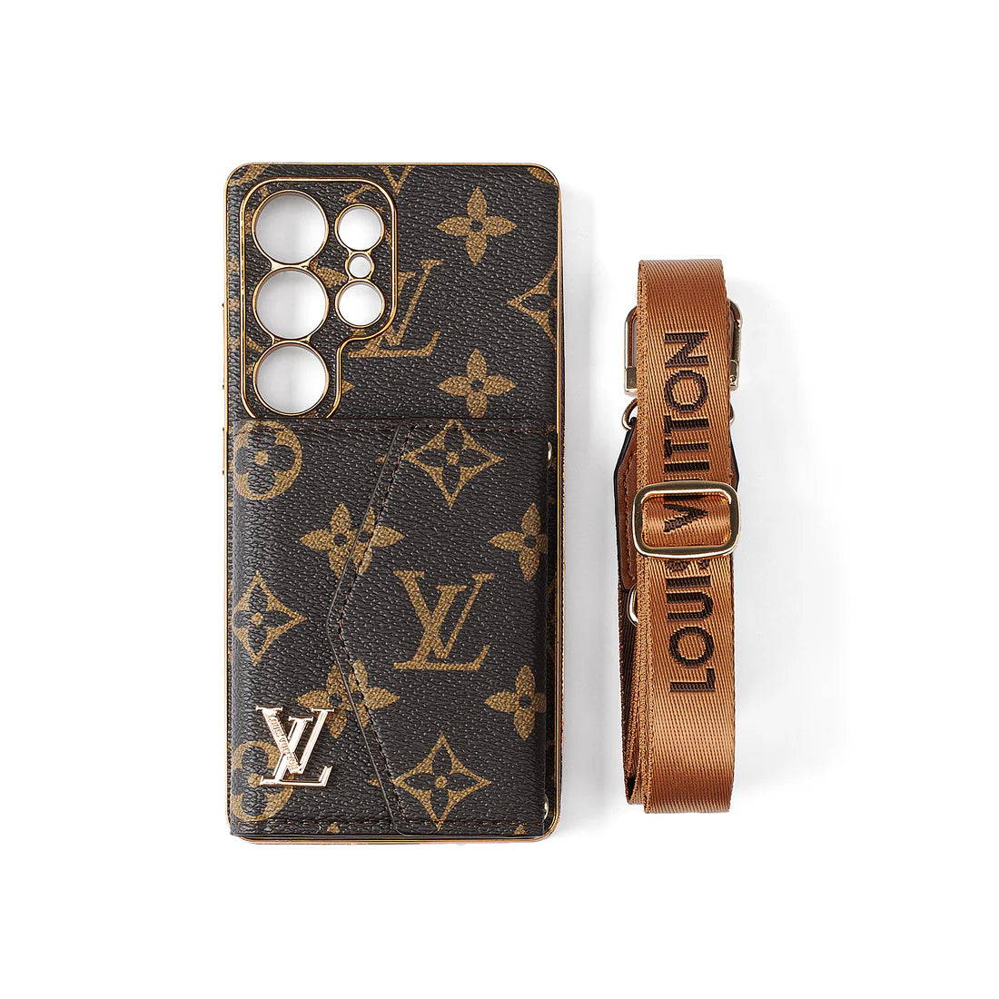 Advanced Leather Samsung Phone Case with Wallet and Strap