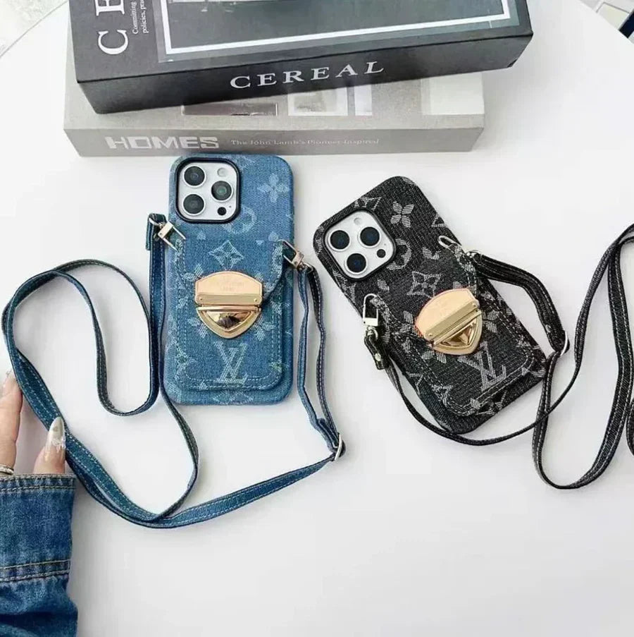 🥰New💖Fashionable denim luxury phone case