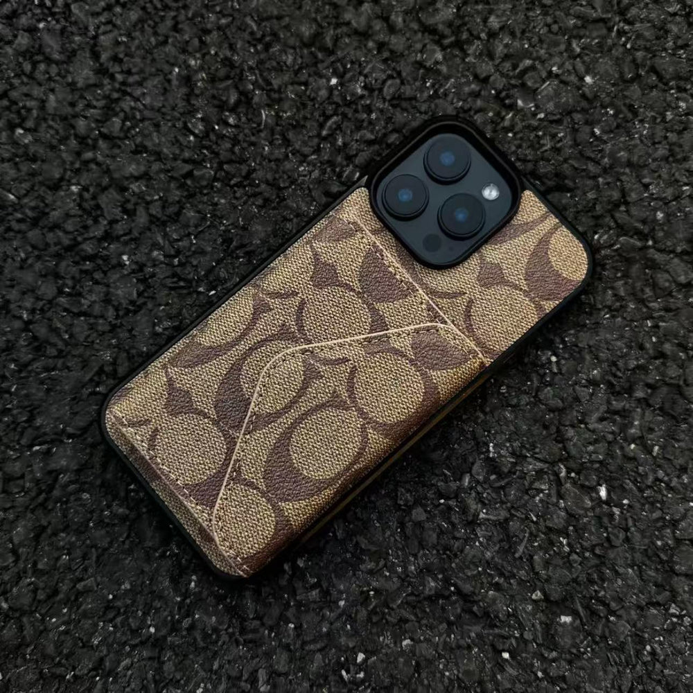New leather card holder phone case