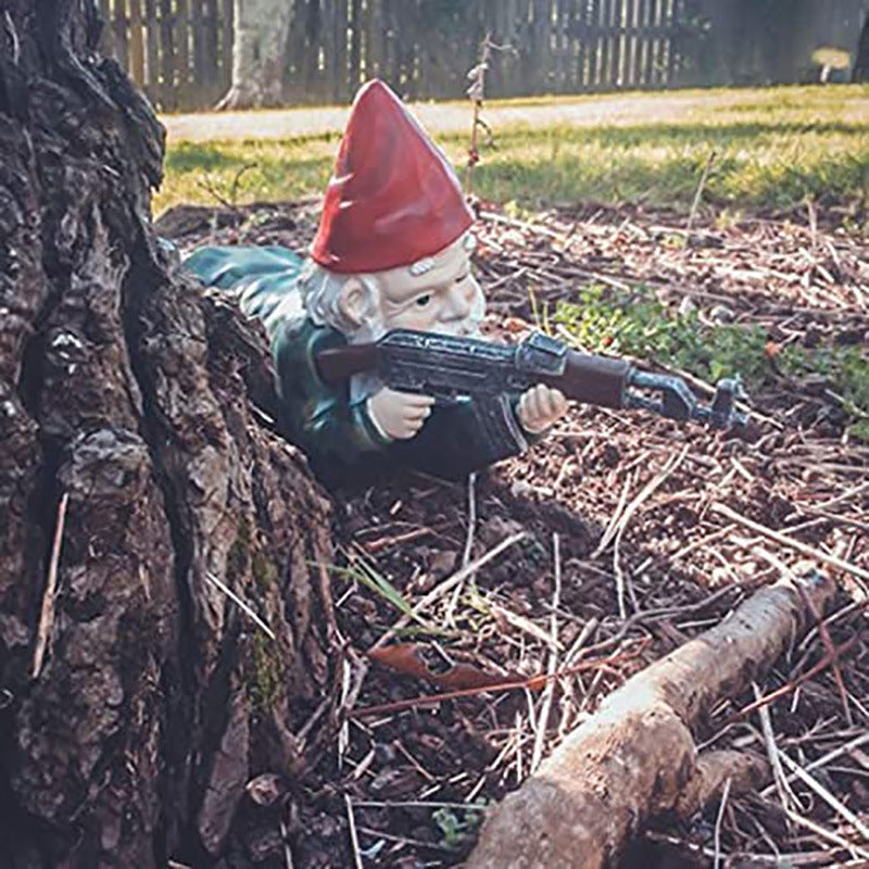 🔥50% OFF🔥Garden CS Shooting Gnome Statue