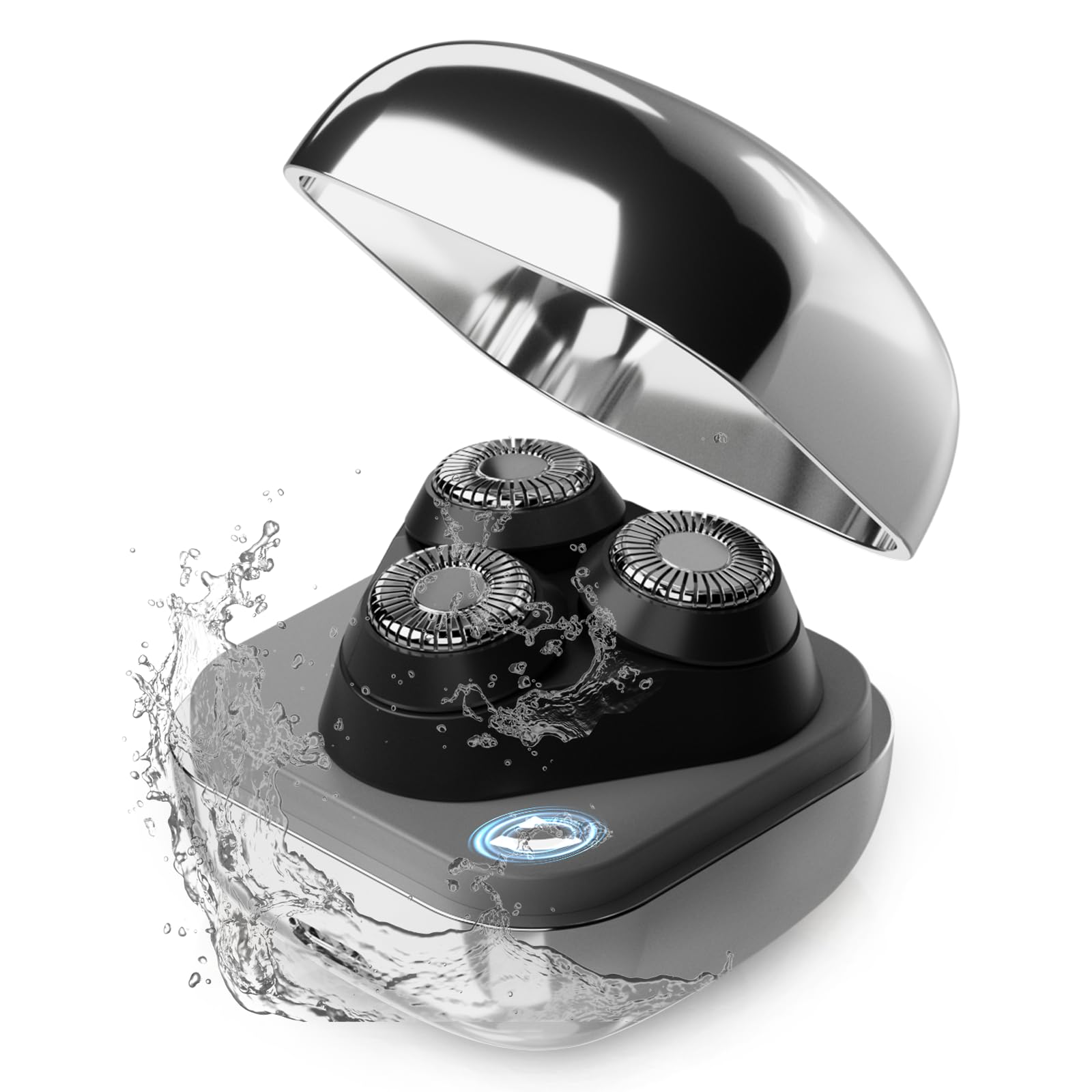 Unisex Facial Epilator, Wet & Dry 3D Floating Blade Rotary Razor