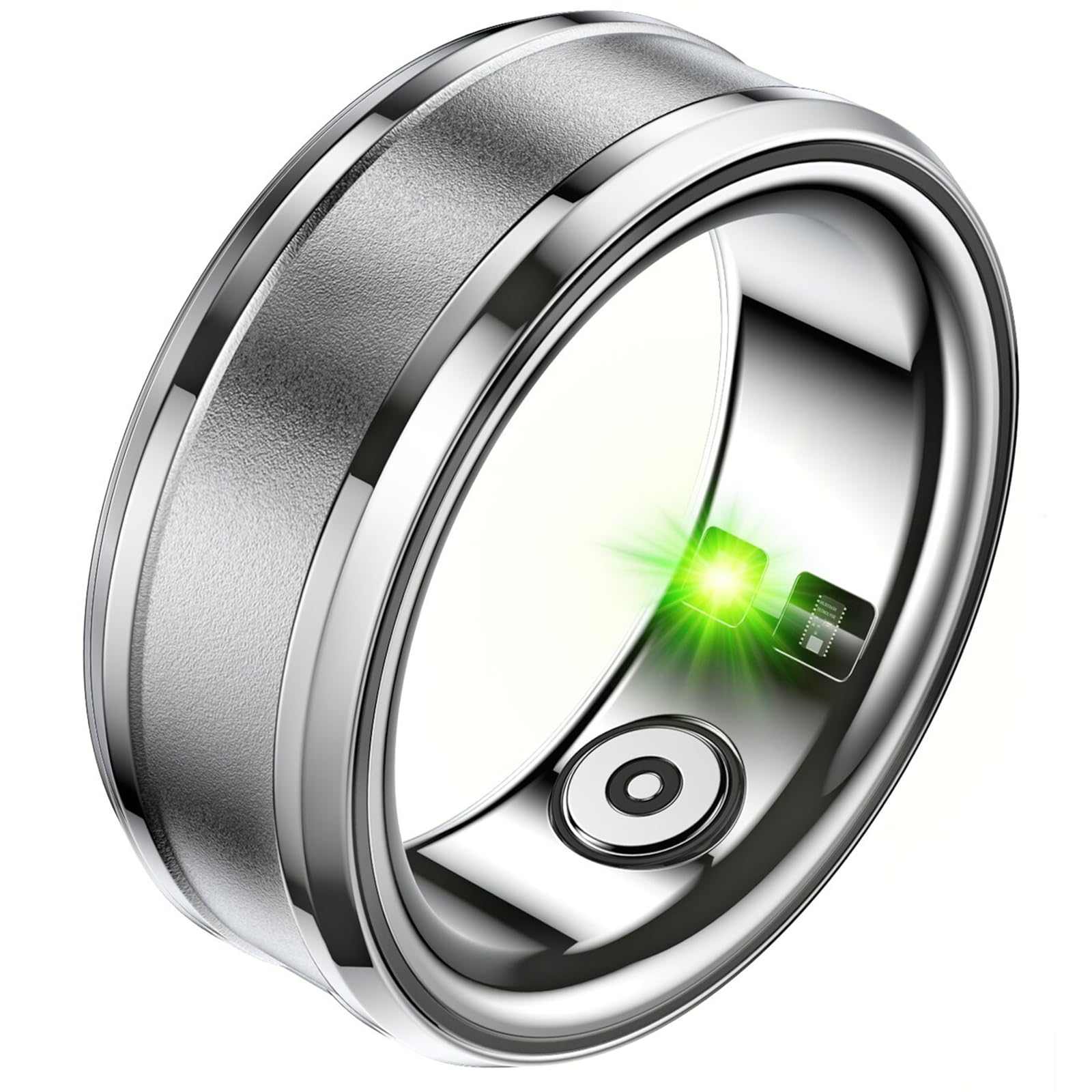 HitTopss Smart Ring, Fitness Tracking Smart Ring with Calories/Heart Rate/Blood Oxygen/Sleep Monitoring, IP68 Waterproof, No APP Subscription