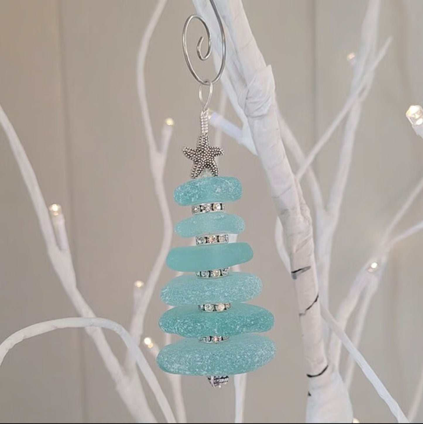 Sea Glass Christmas Tree Ornament