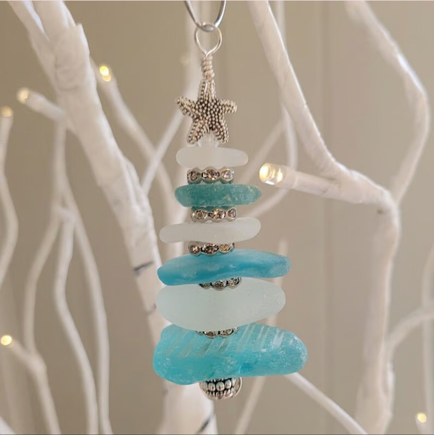 Sea Glass Christmas Tree Ornament