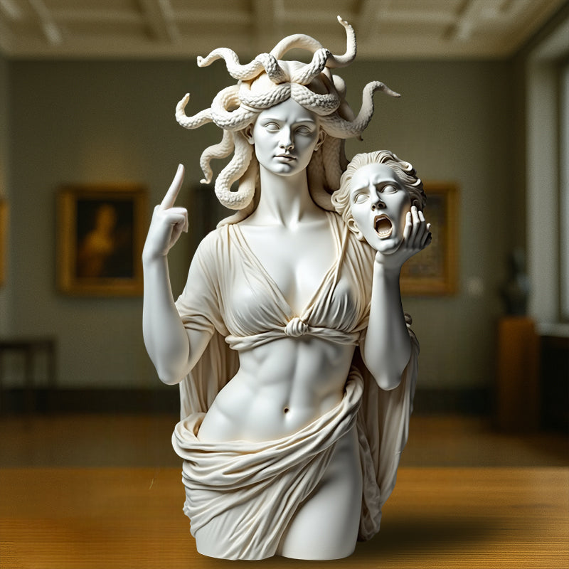 Middle Finger Witch Statue