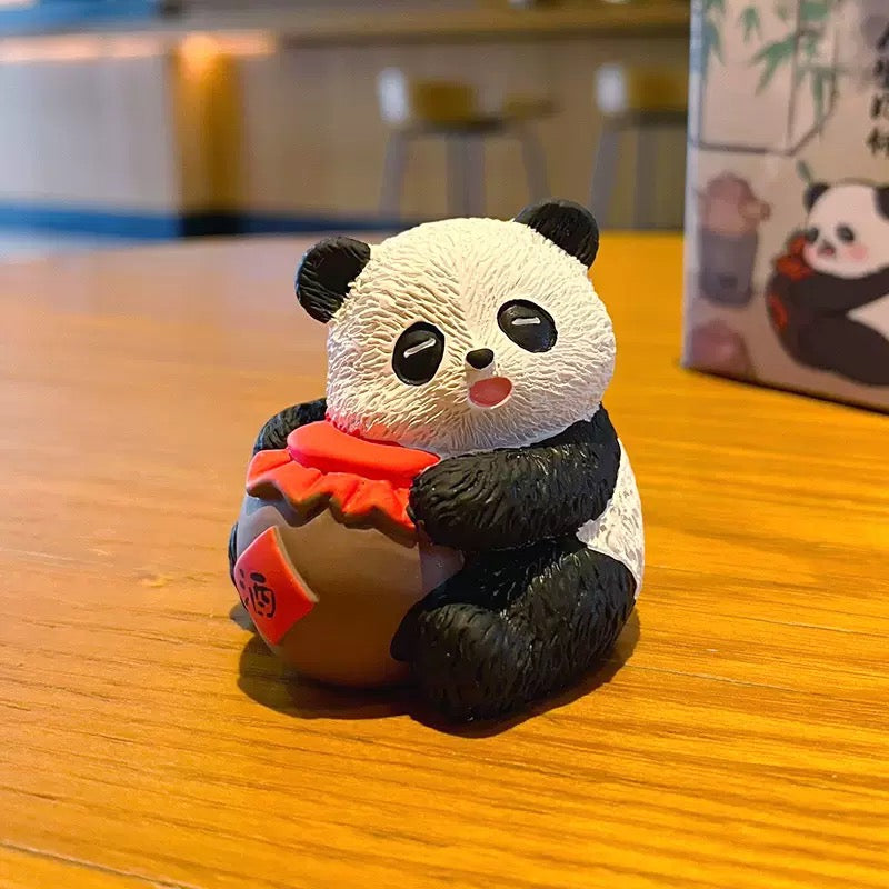 Panda Statue Piano, chess, calligraphy and painting