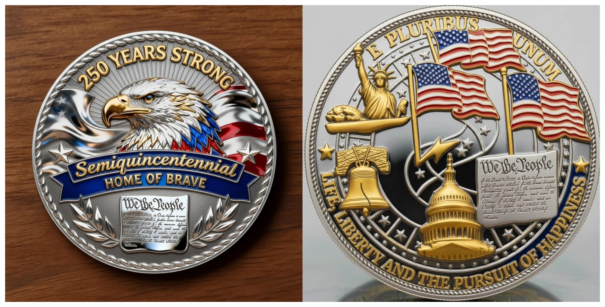 🏆Flash Sale 60% OFF - United States 250th Anniversary Commemorative Coin - Semiquincentennial Edition 🦅🇺🇸