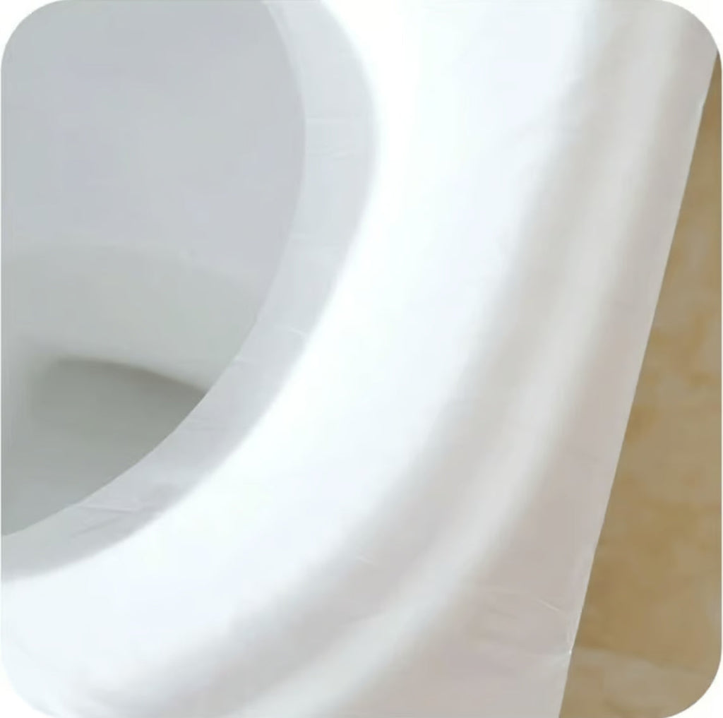 💥 Disposable plastic toilet seat cover - No more worries about public toilets👋