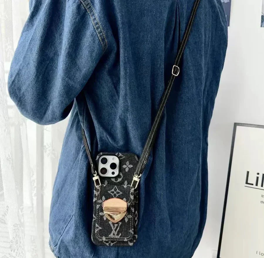 🥰New💖Fashionable denim luxury phone case