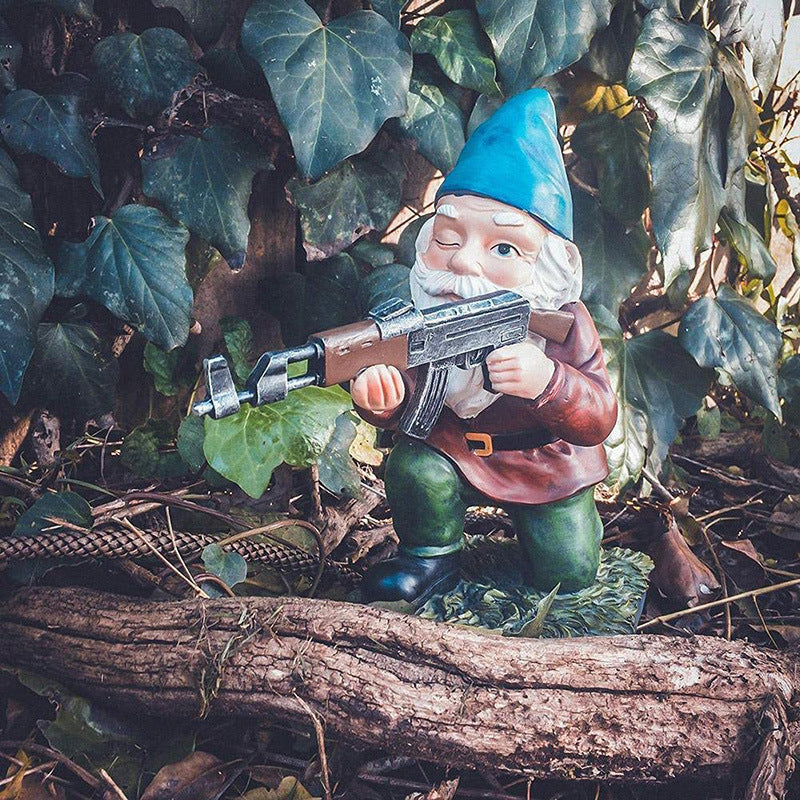 🔥50% OFF🔥Garden CS Shooting Gnome Statue