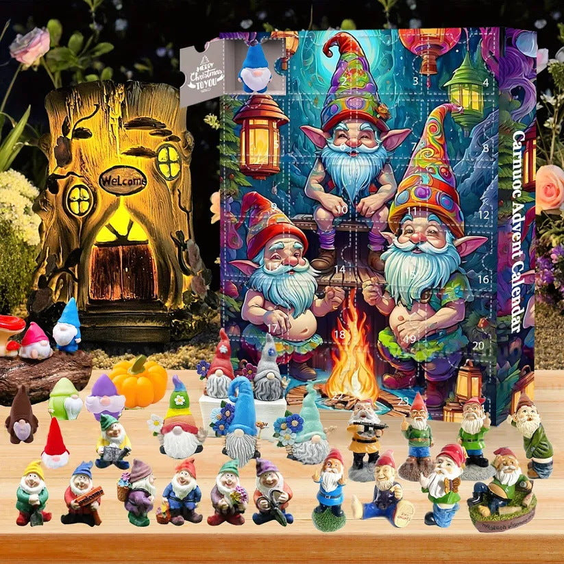 3D Stereoscopic Garden Gnomes Festival Advent calendar 2025