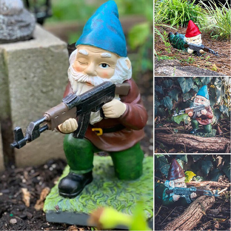 🔥50% OFF🔥Garden CS Shooting Gnome Statue