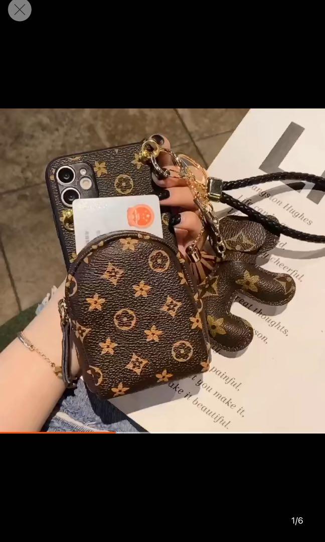 Apple iPhone 11/12 Pro Max/13/17 Case (with Crossbody Strap) - Floral Design - Lightweight Protective Case