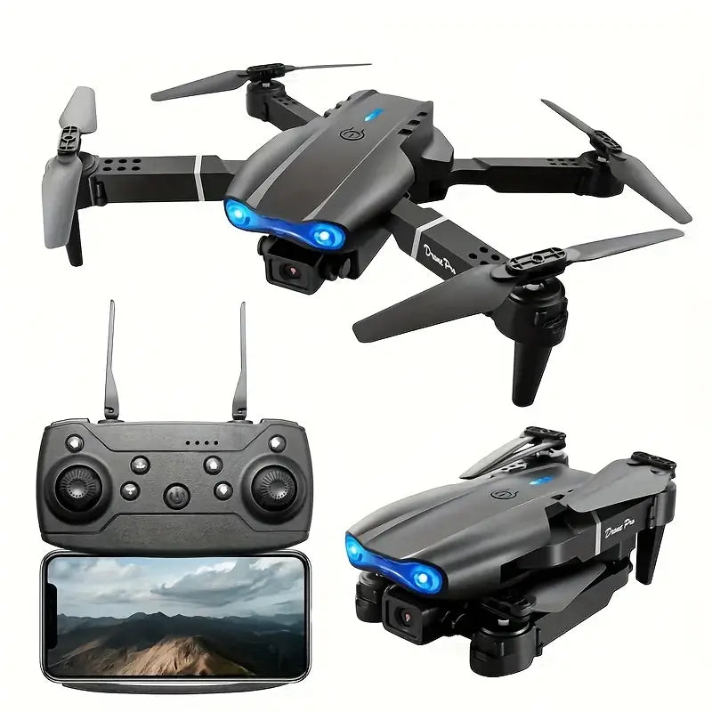 Foldable E99 Drone with 4K Camera, USB Charging Quadcopter with Dual Cameras
