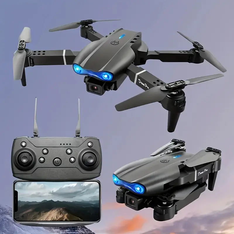 Foldable E99 Drone with 4K Camera, USB Charging Quadcopter with Dual Cameras